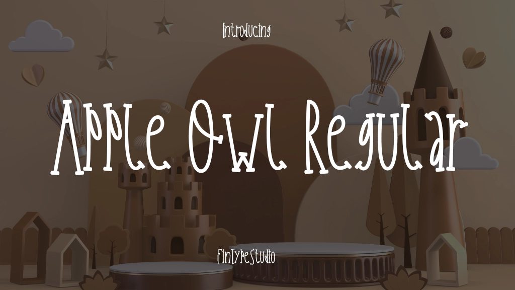 Apple Owl Regular Font Sample Image 1