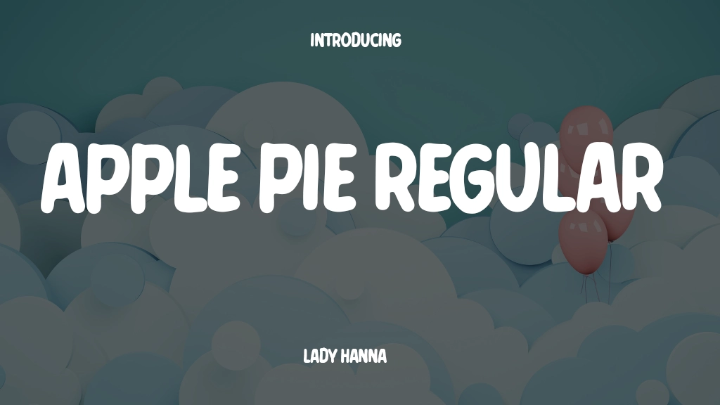 Apple Pie Regular Font Sample Image 1