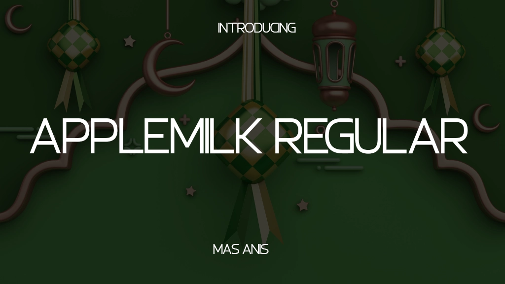 Applemilk Regular Font Sample Image 1