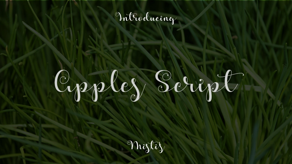 Apples Script Font Sample Images  1