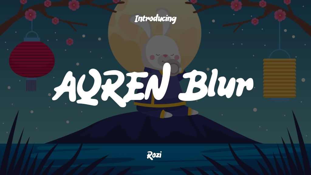 AQREN Blur Font Sample Image 1