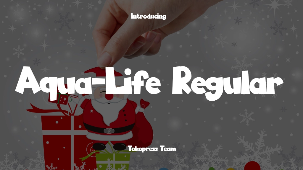 Aqua-Life Regular Font Sample Image 1