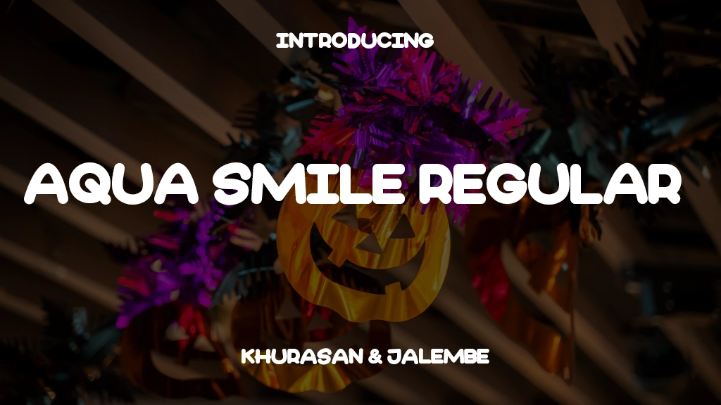 Aqua Smile Regular Font Sample Image 1