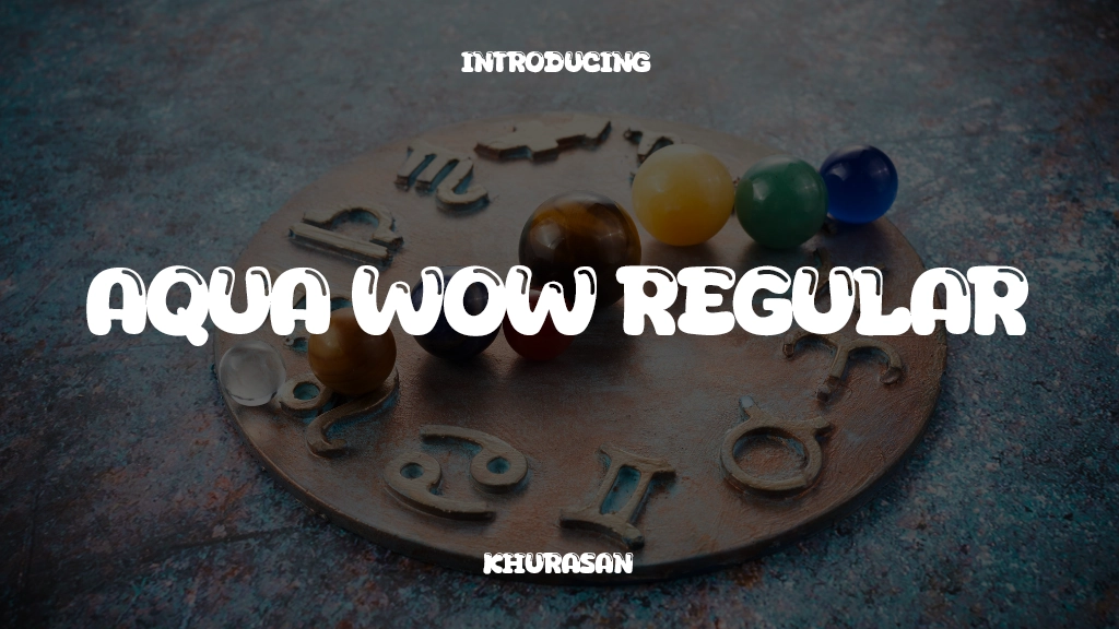 Aqua Wow Regular Font Sample Image 1