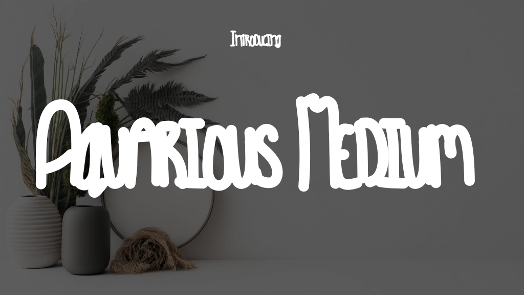 Aquarious Medium Font Sample Image 1