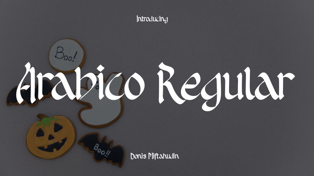 Arabico Personal Use Regular Font Sample Image 1