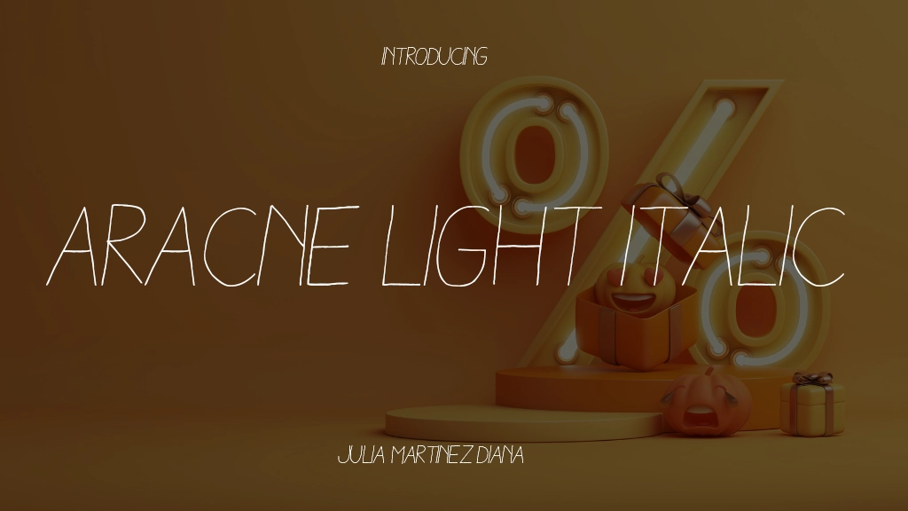 Aracne Light Italic Italic Font Sample Image 1