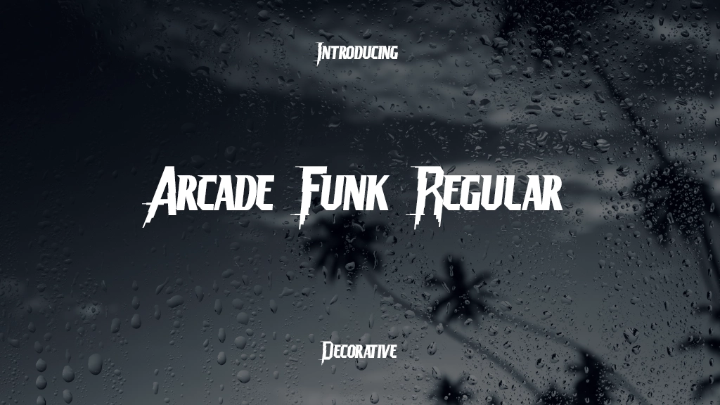 Arcade Funk Regular Font Sample Images  1