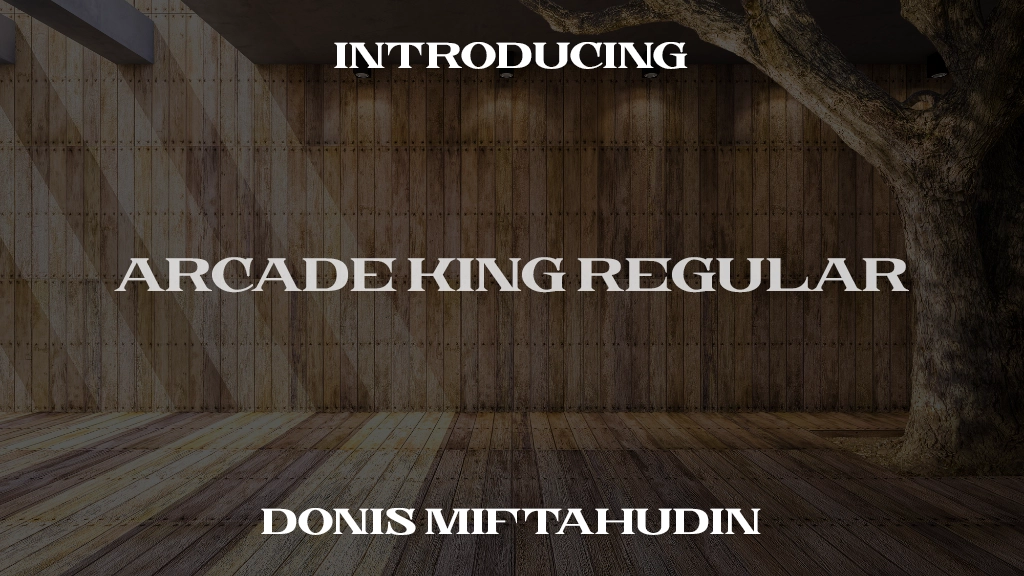 Arcade King Regular Font Sample Images  1