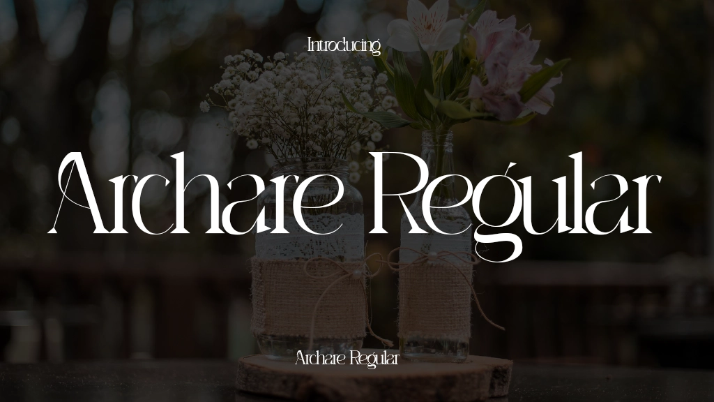 Archare Regular Font Sample Image 1