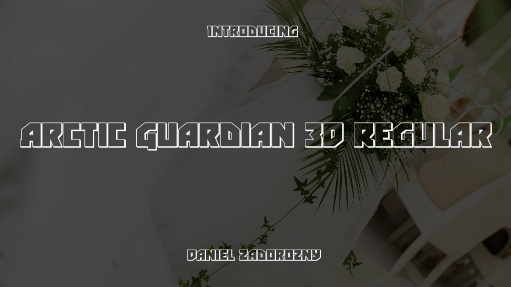 Arctic Guardian 3D Regular Font Sample Image 1