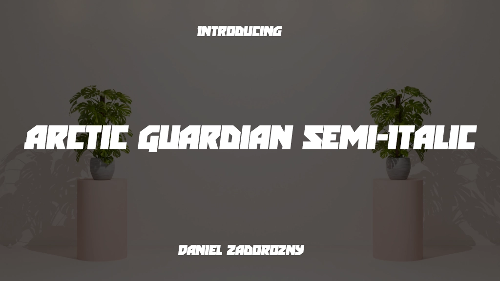 Arctic Guardian Semi-Italic Semi-Italic Font Sample Image 1