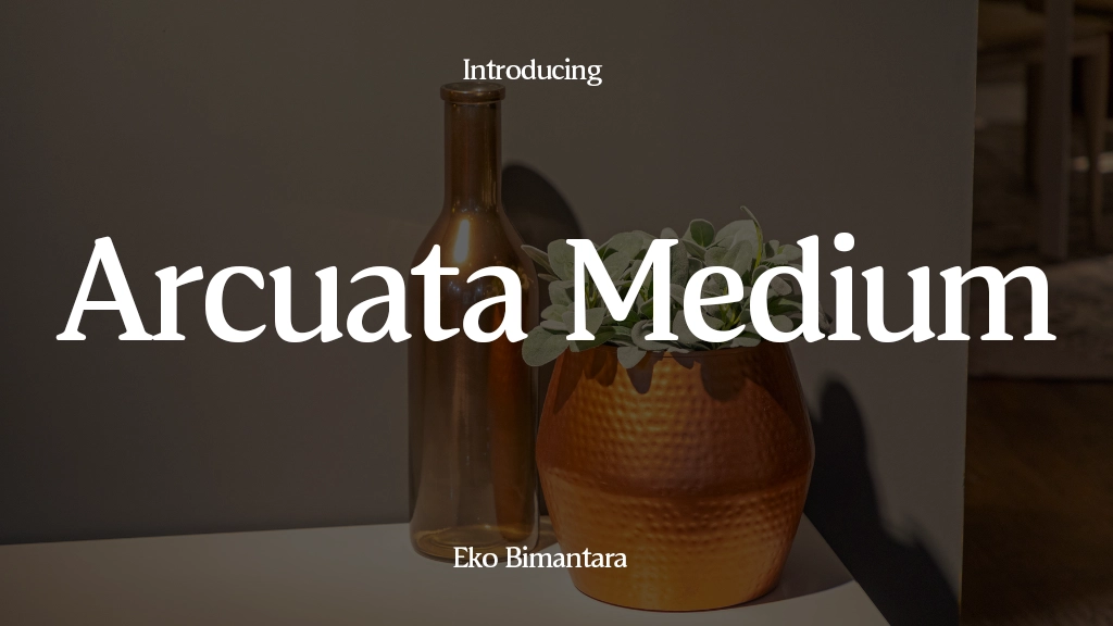 Arcuata Trial Medium Font Sample Image 1