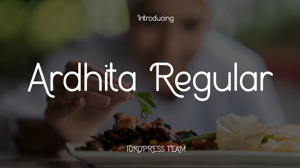 Ardhita Regular Font Sample Image 1