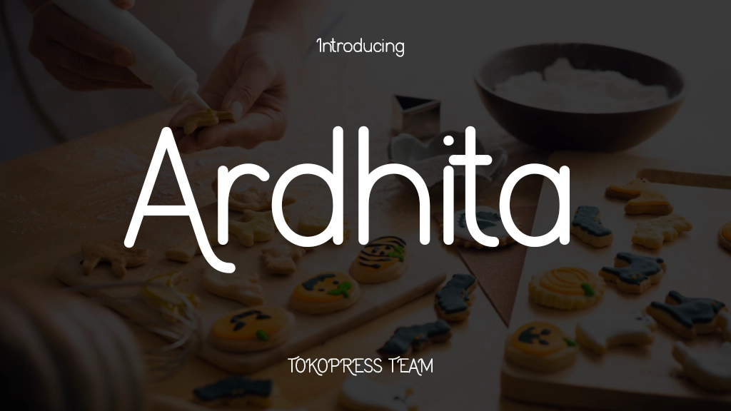 Ardhita Font Sample Image 1