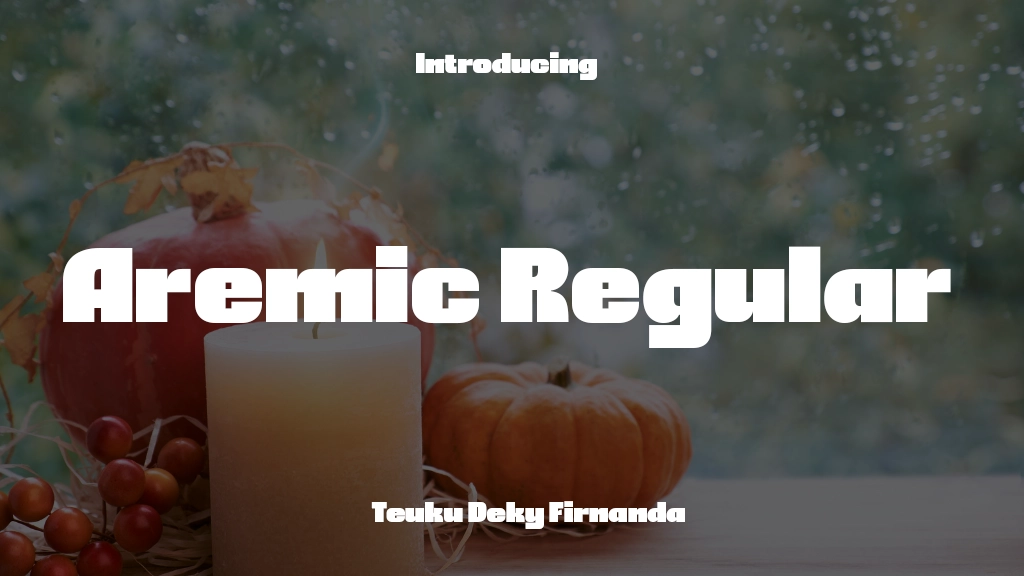 Aremic Regular Font Sample Image 1