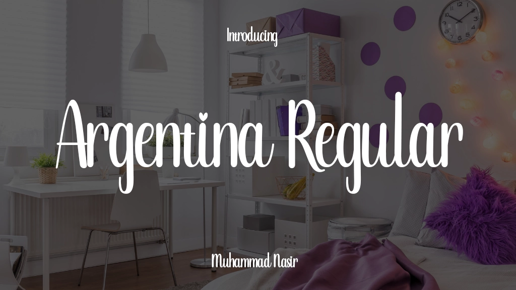 Argentina Regular Font Sample Image 1