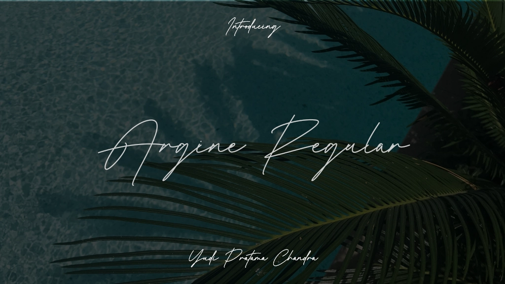 Argine Regular Font Sample Images  1