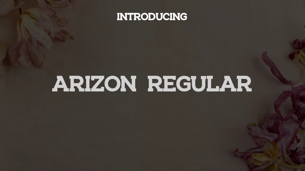 ARIZON Regular Font Sample Images  1