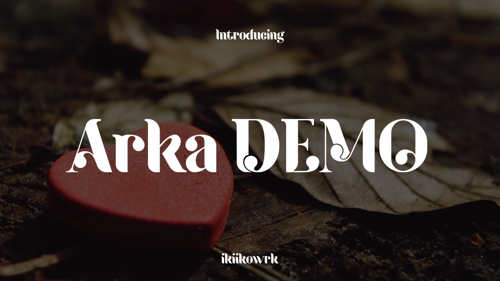 Arka DEMO Font Sample Image 1