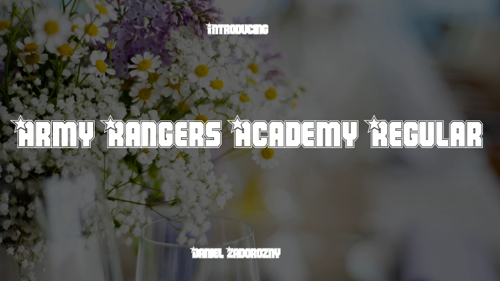 Army Rangers Academy Regular Font Sample Image 1