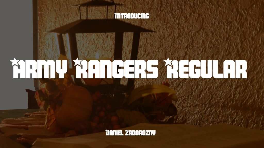 Army Rangers Regular Font Sample Image 1