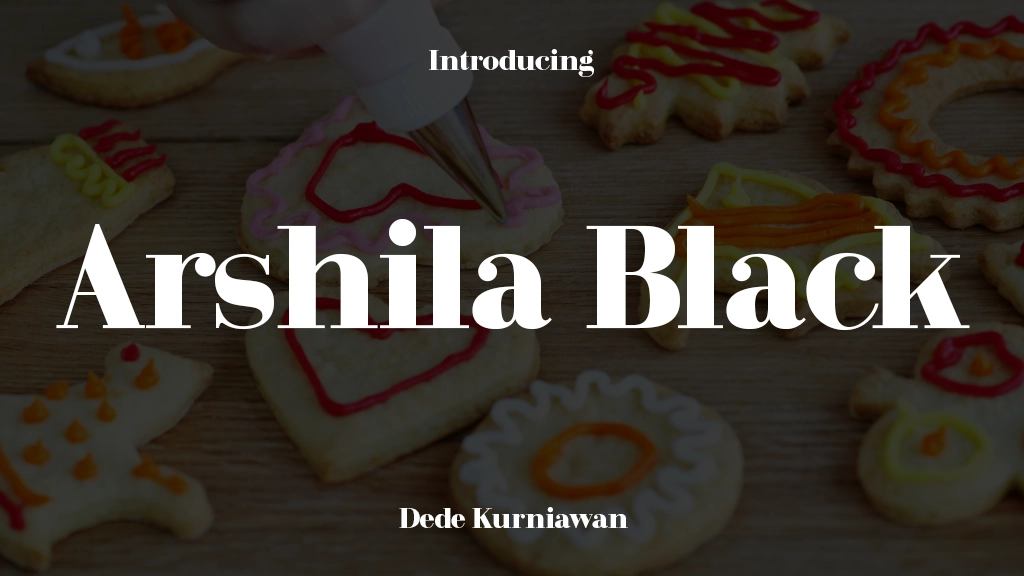 Arshila Black Font Sample Image 1