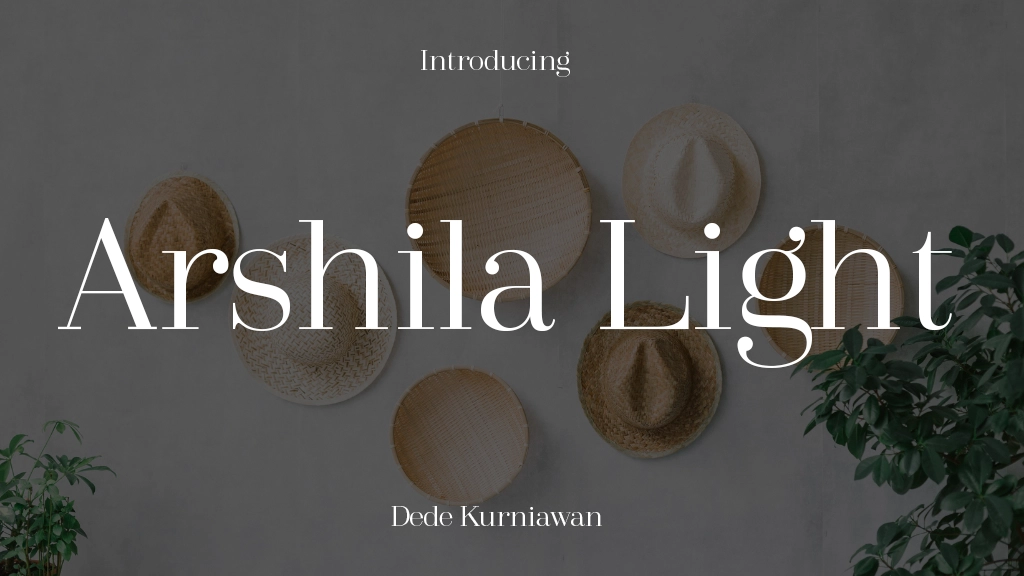 Arshila Light Font Sample Image 1