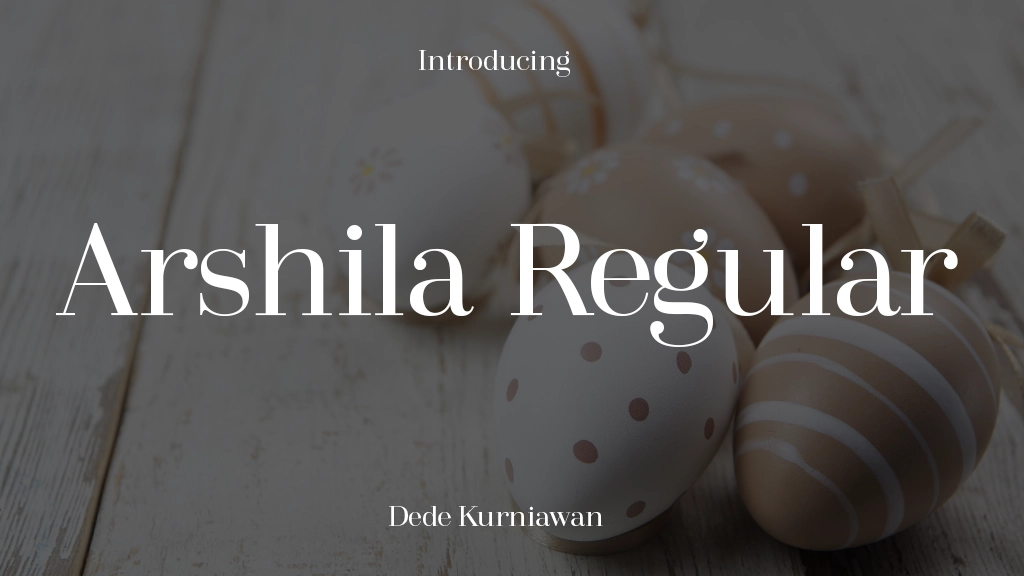 Arshila Regular Font Sample Image 1