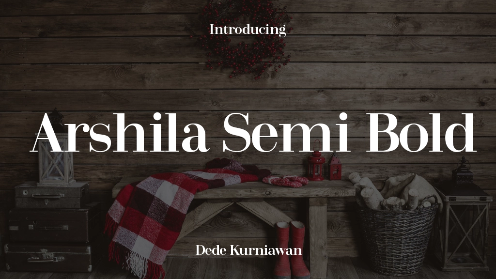 Arshila Semi Bold Font Sample Image 1