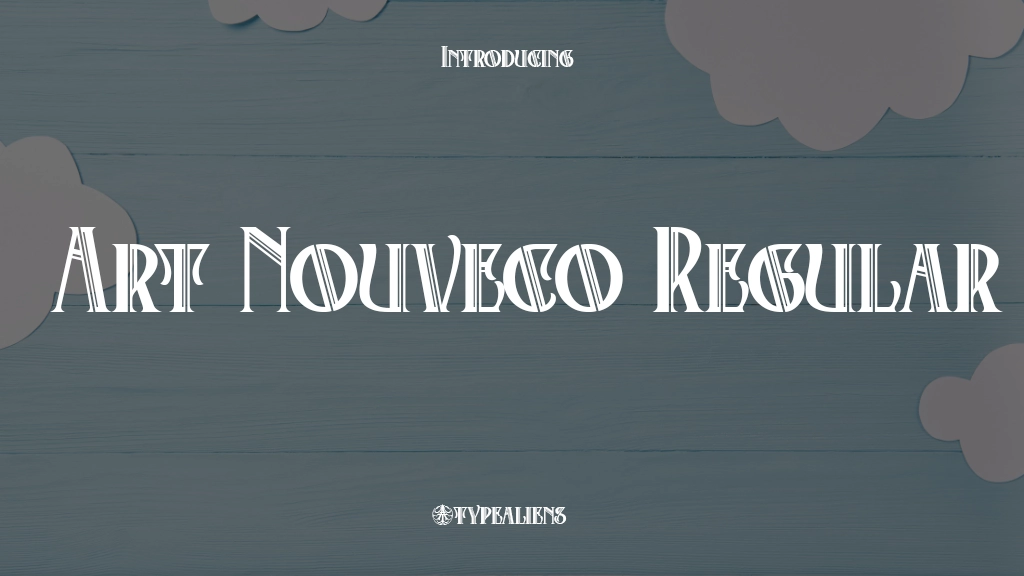 Art Nouveco Regular Font Sample Image 1