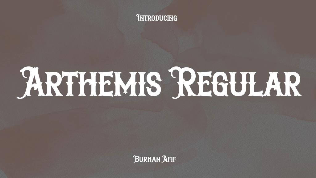 Arthemis Regular Font Sample Image 1