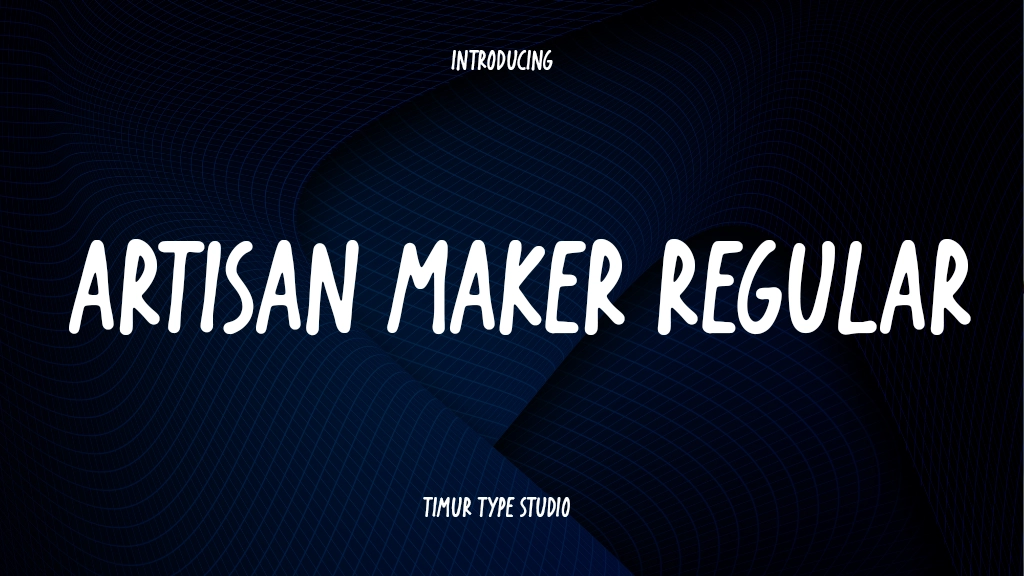 Artisan Maker Regular Font Sample Image 1