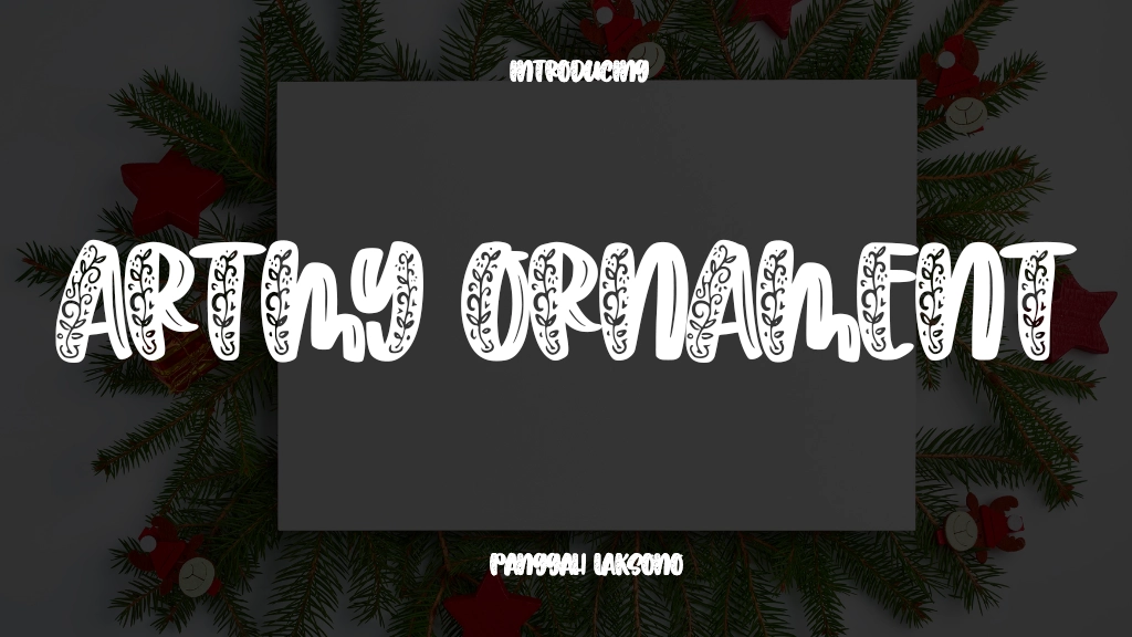 Artmy Ornament Font Sample Image 1