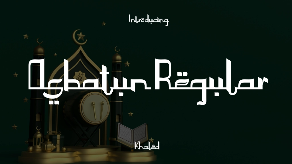 Asbatun Regular Font Sample Image 1