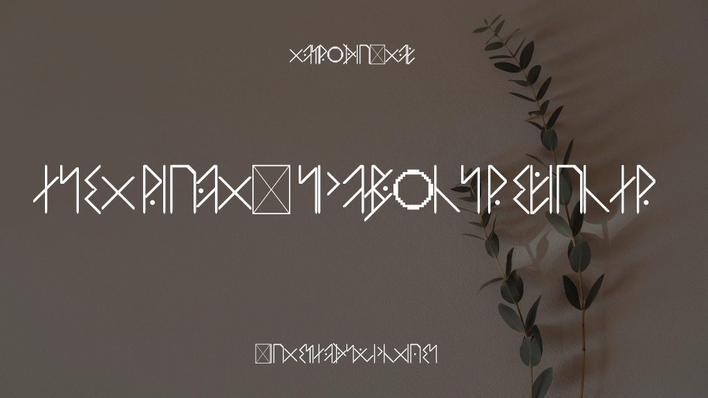 Asei Runic Symbols Regular Font Sample Image 1