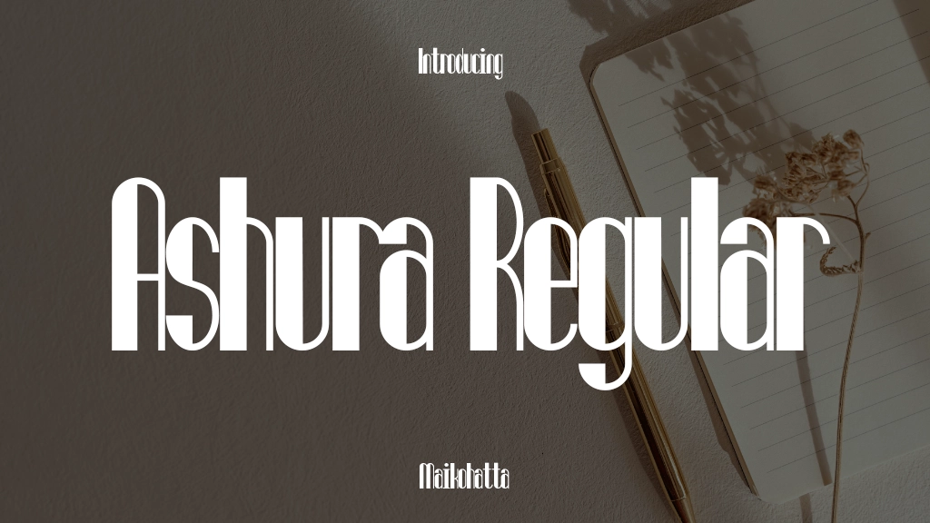 Ashura Regular Font Sample Image 1