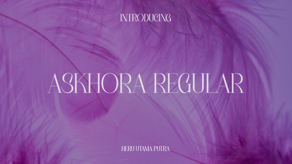 Askhora Regular Font Sample Images  1