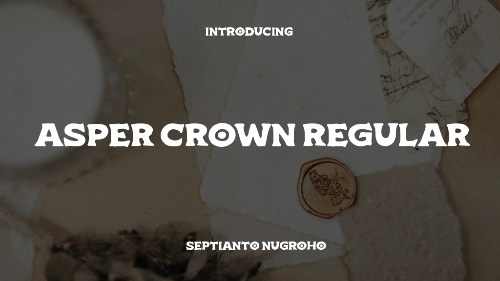 Asper Crown Regular Font Sample Image 1