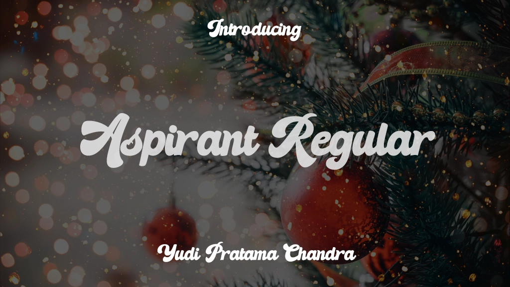 Aspirant Regular Font Sample Images  1