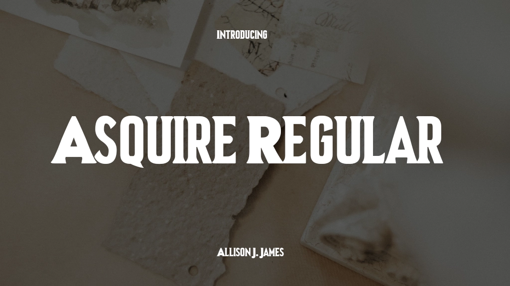 Asquire Regular Font Sample Image 1