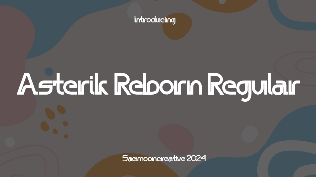 Asterik Reborn Regular Font Sample Image 1