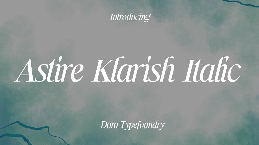 Astire Klarish Italic Font Sample Image 1