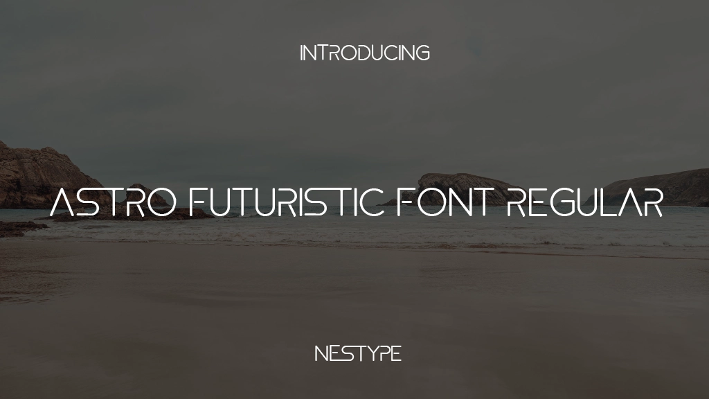 Astro Futuristic Font Regular Font Sample Image 1