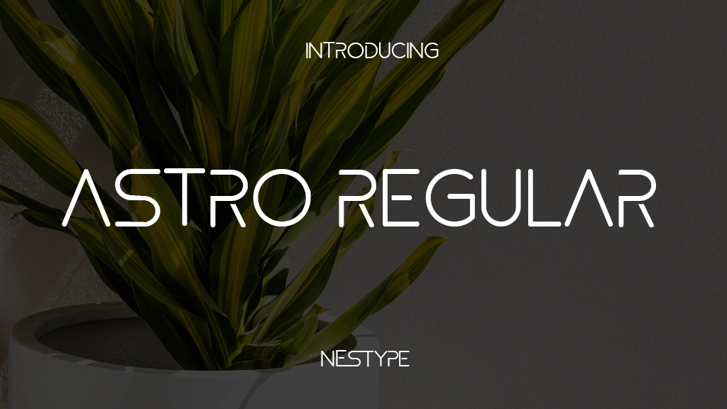 ASTRO Regular Font Sample Image 1