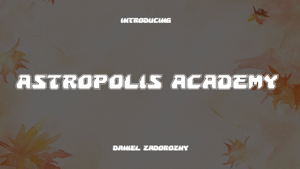 Astropolis Academy Font Sample Image 1