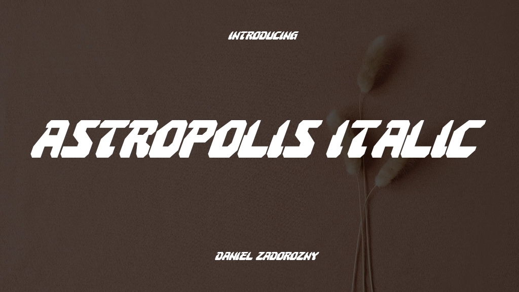 Astropolis Italic Font Sample Image 1