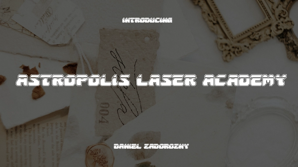 Astropolis Laser Academy Font Sample Image 1