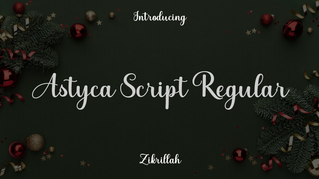 Astyca Script Regular Font Sample Images  1