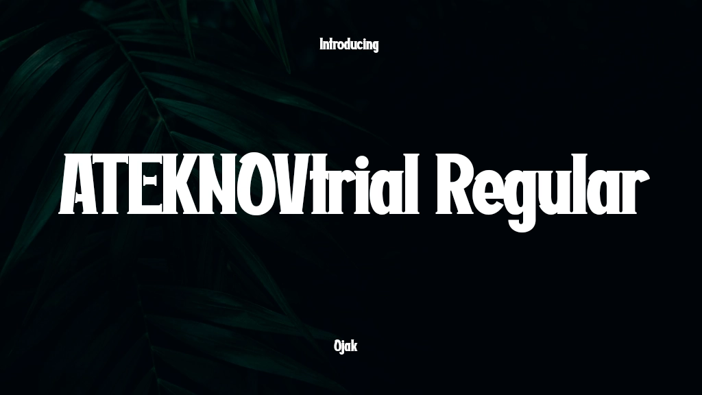 ATEKNOVtrial Regular Font Sample Image 1